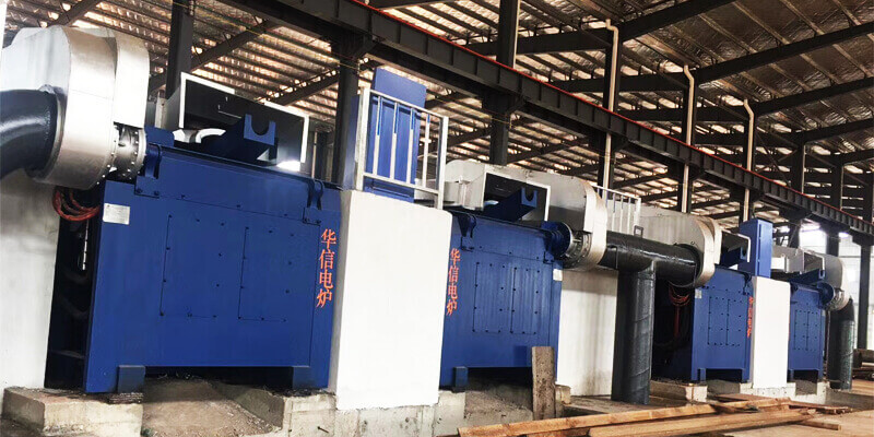 1T/700KW Induction Melting Furnace with two furnace bodies in Turkey